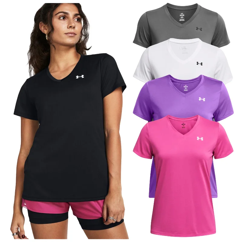 Under Armour Ladies Tech V-Neck T-Shirt