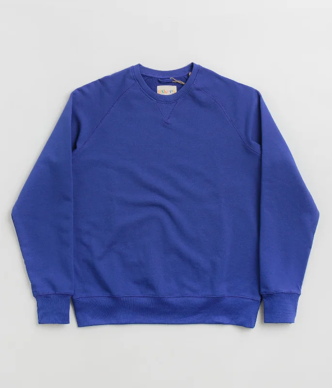 Uskees 7005 Organic Crewneck Sweatshirt - Ultra Blue