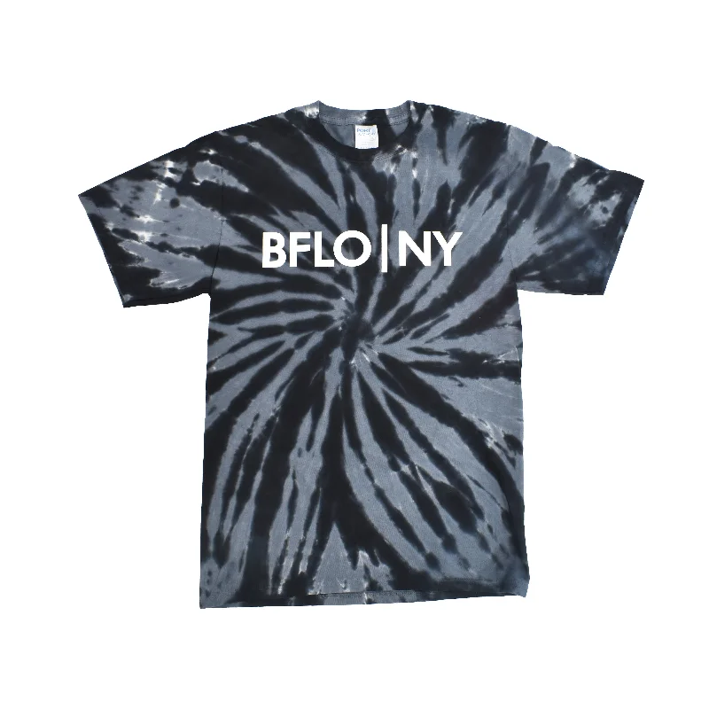 Vintage Black Tie-Dye Short Sleeve Shirt