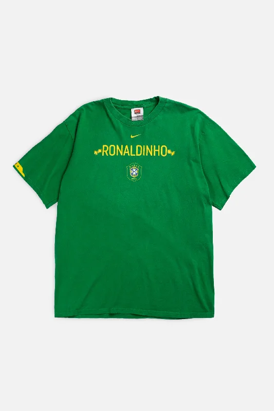 Vintage Brazil Soccer Tee - M