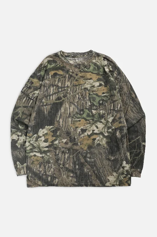 Vintage Camo Long Sleeve Tee - L