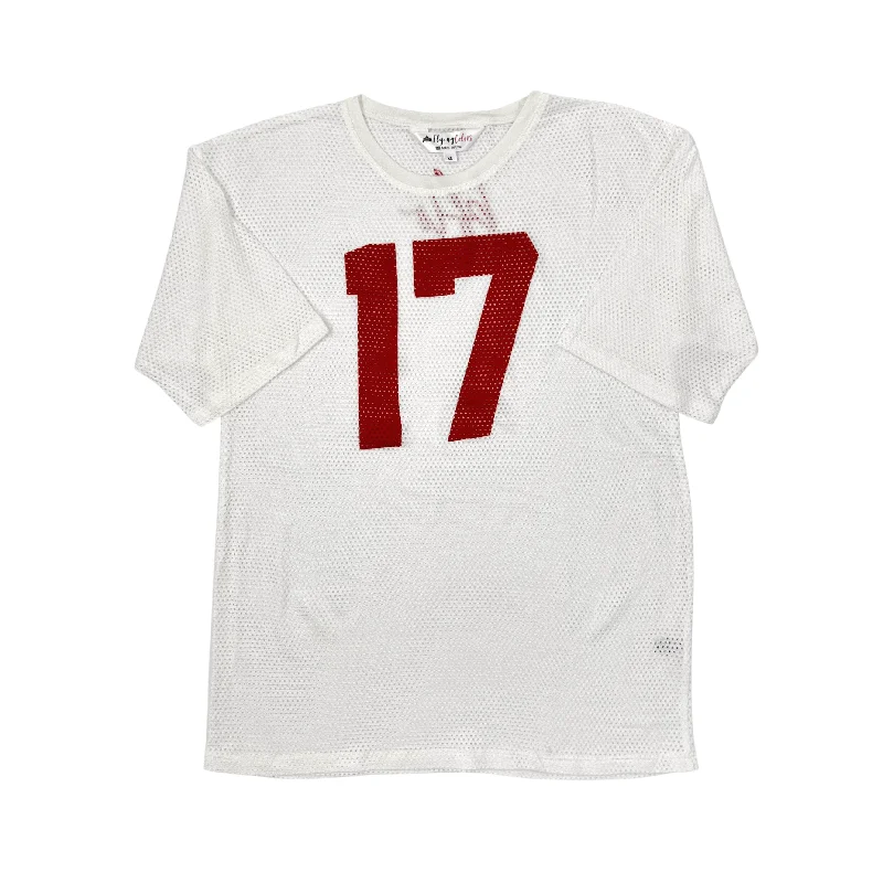 Women's BFLO #17 White Mesh Jersey