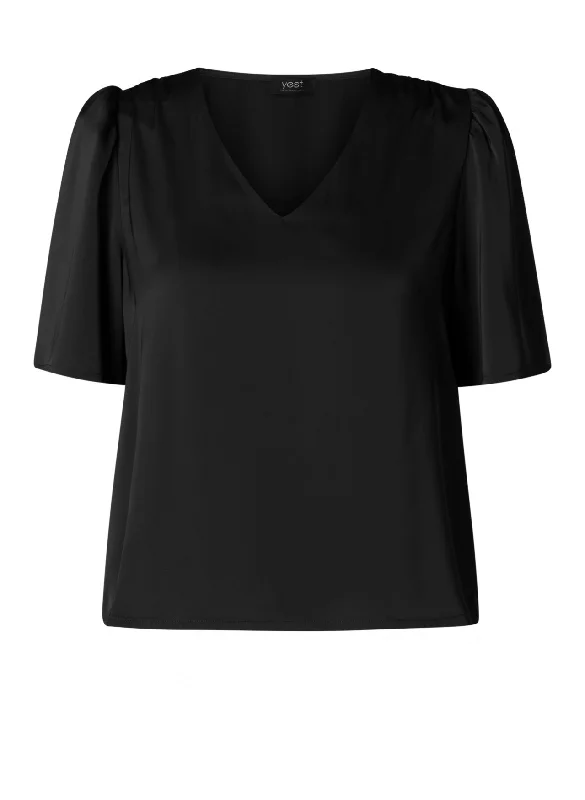 zwarte elegante blouse