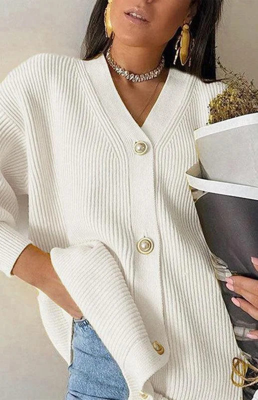 Candy Color Casual Loose Cardigan Sweater