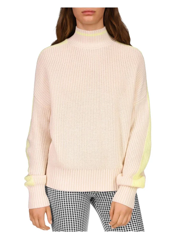 Cruise Womens Knit Mock Neck Pullover Sweater