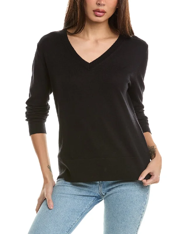 Hannah Rose Santa Monica Cashmere-Blend Pullover