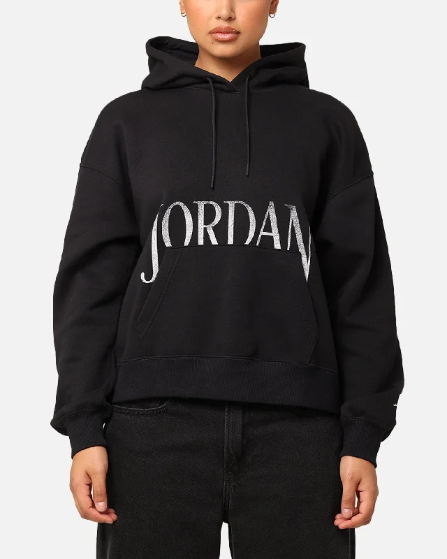 Jordan Women's Brooklyn Fleece Pullover Hoodie Black/Sail