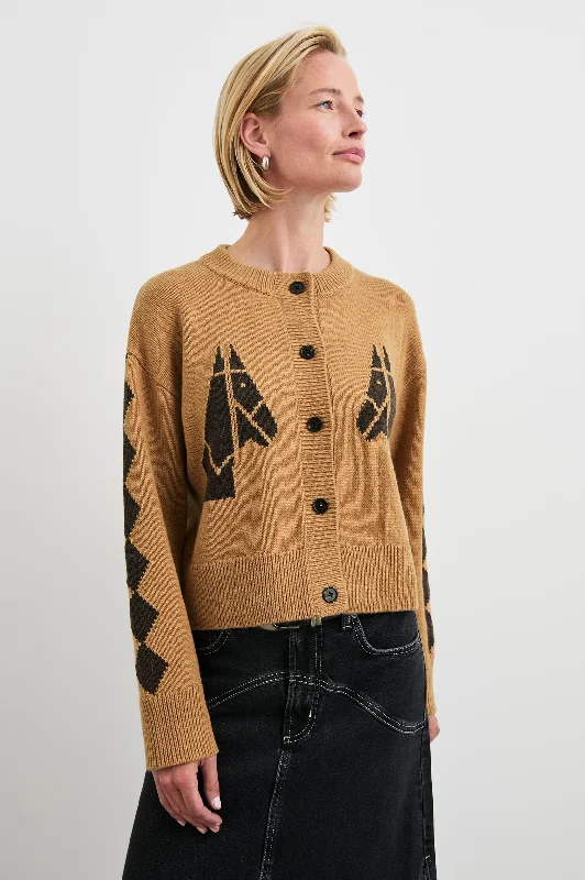 MAVIE CARDIGAN - CAMEL STABLES