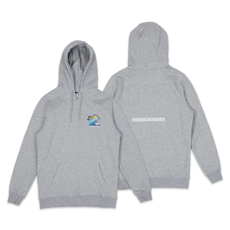 Hattifatteners Surf Trip Hoodie Unisex - Grey