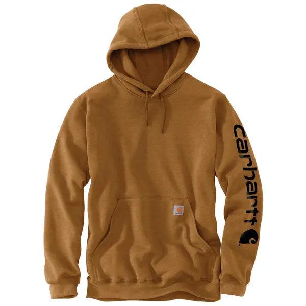 K288 Loose Fit Midweight Logo Sleeve Graphic Hoodie - Carhartt Brown