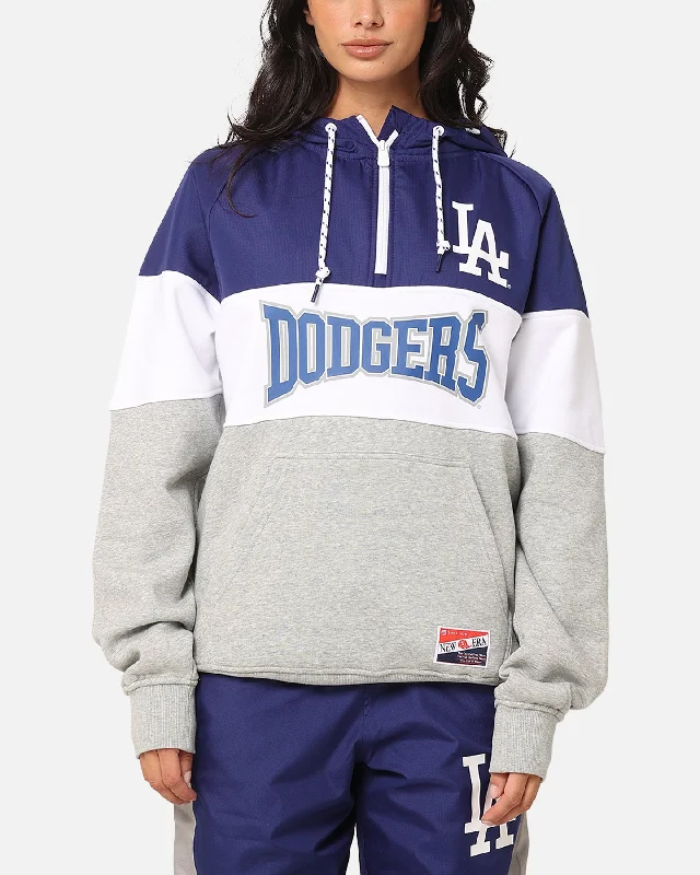 New Era Los Angeles Dodgers Quarter Zip Hoodie Dark Blue