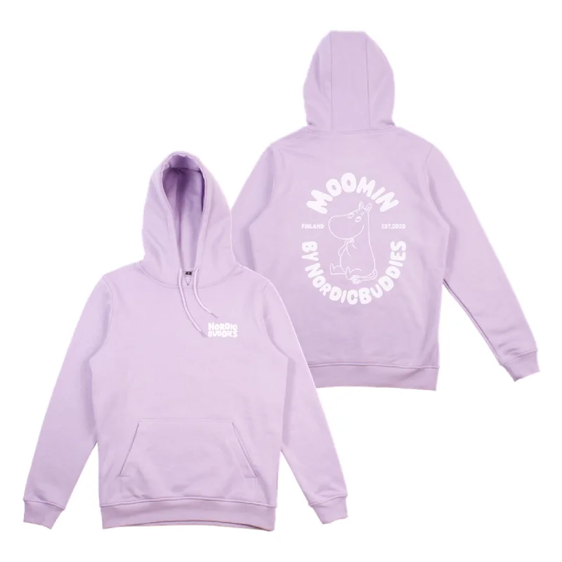 Premium Cotton Hoodie Moomintroll - Lilac