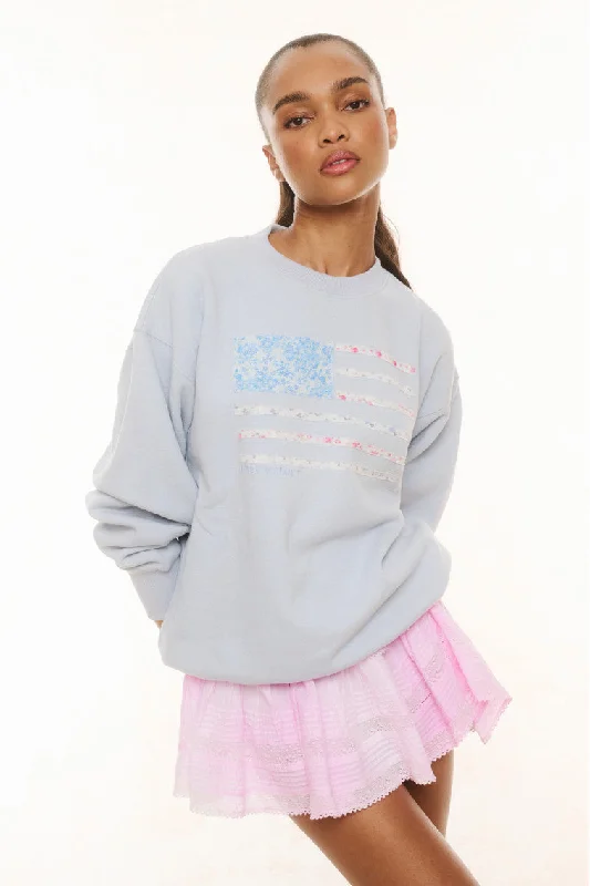 Palo Americana Fleece Pullover-MOONSTONE