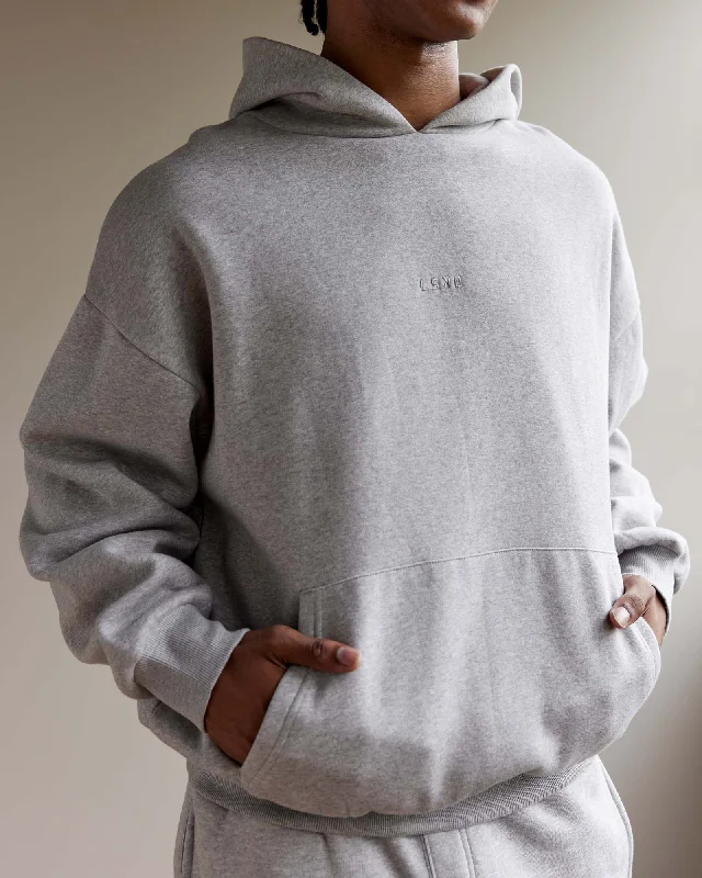 Unisex MVP Hoodie Oversize - Light Grey Marl