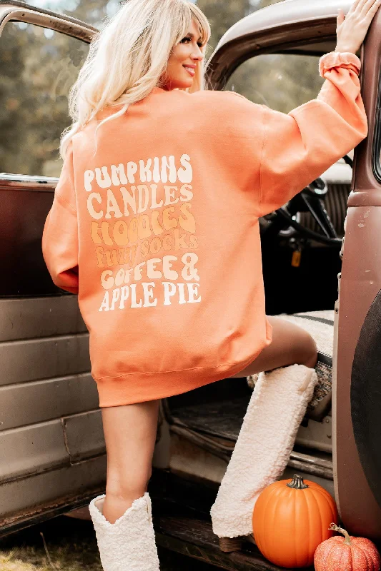 Best Parts Of Fall Double-Sided Graphic Crewneck (Pumpkin) - Print On Demand