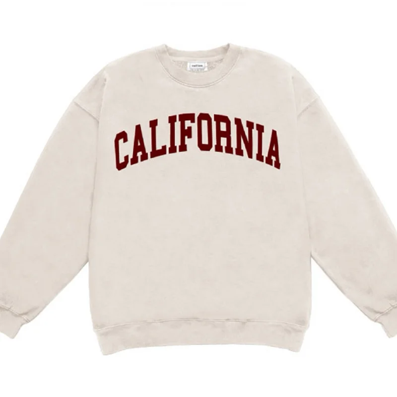 California Oversized Sweater Beige