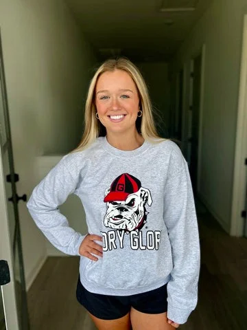 Glory Glory Bulldog Sweatshirt Gray