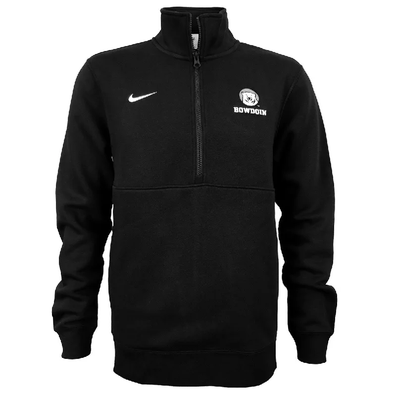 Club Fleece ½-Zip with Medallion and Bowdoin from Nike