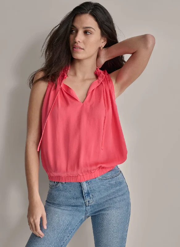 SLEEVELESS BLOUSE