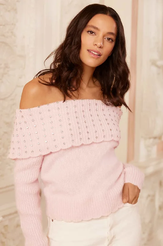 Embellished Bardot Jumper