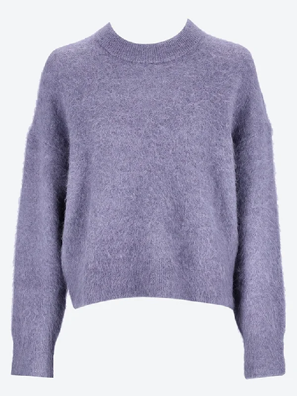 Fluffy crewneck sweater