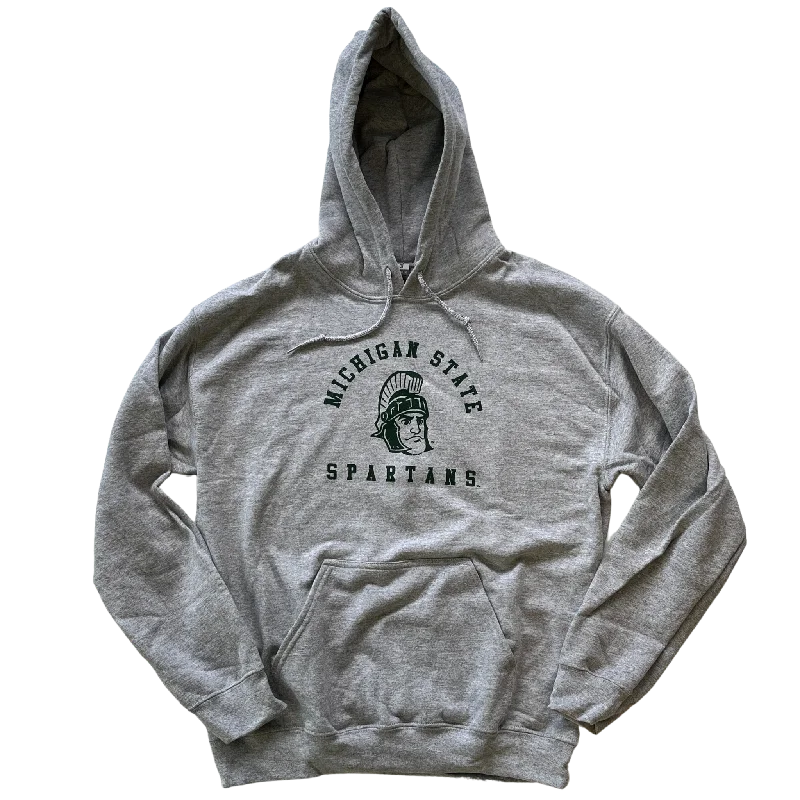 Vintage Sparty Gildan Hoodie - Gray