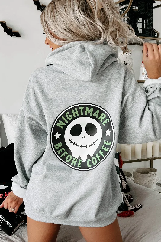 Kind Of A Nightmare Double-Sided Parody Graphic Hoodie (Sport Grey) - Print On Demand