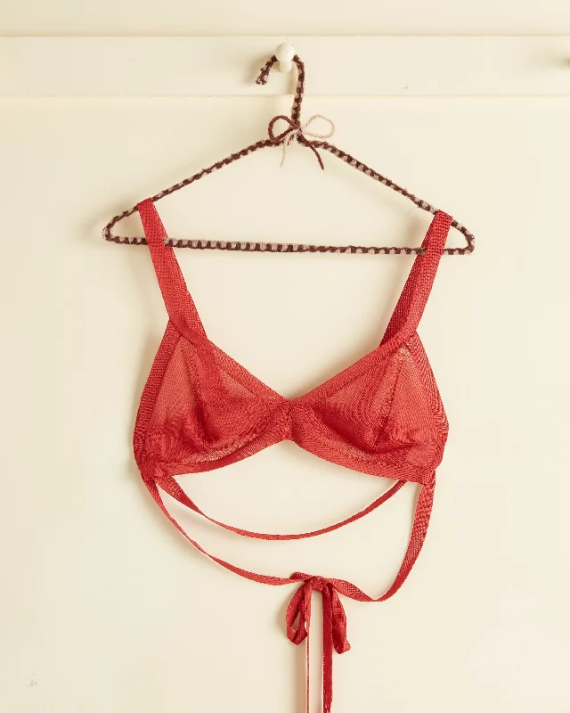 Knit Bra - Brick