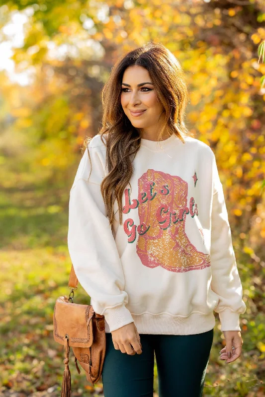 Let's Go Girls Graphic Crewneck