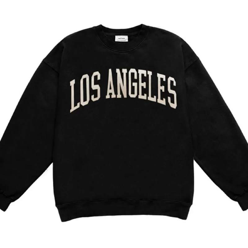 Los Angeles Crew Neck Sweatshirt Black