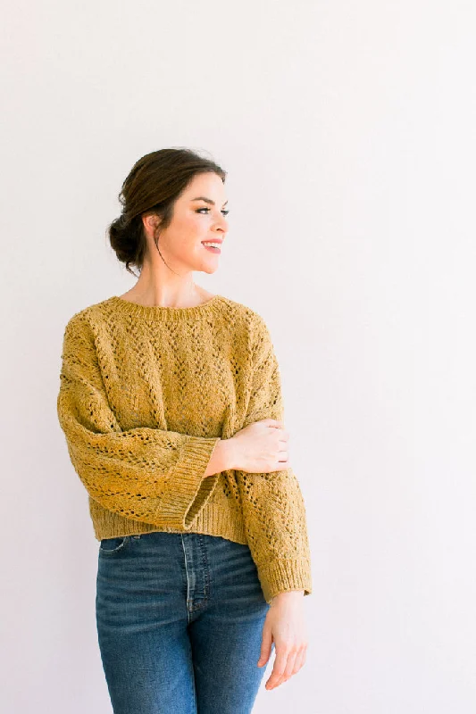 Mary Lace Pullover in Organic Merino