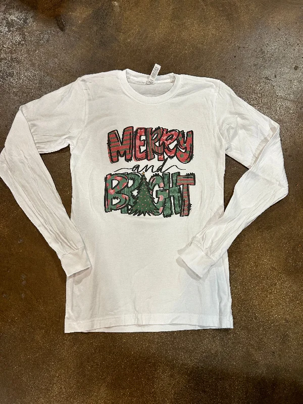 MERRY & BRIGHT LONG SLEEVE TEE