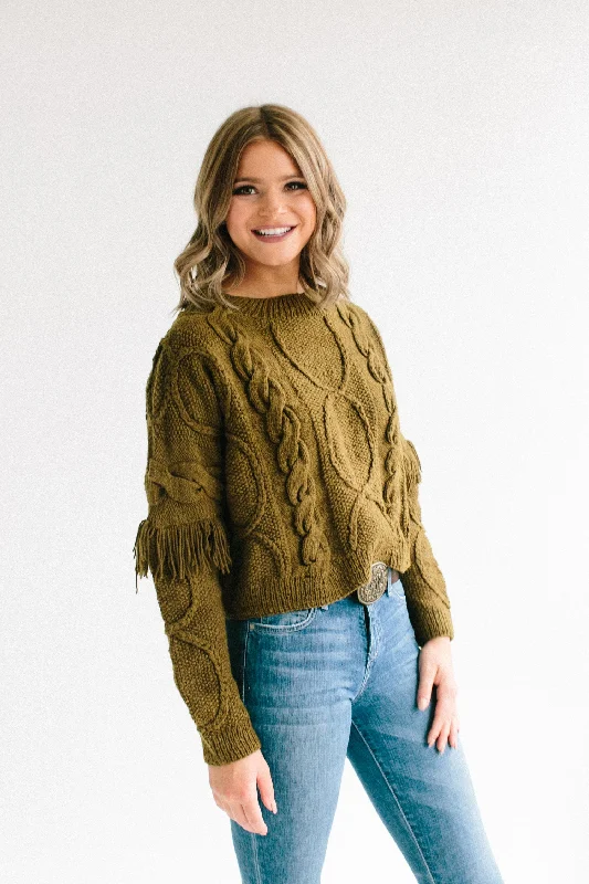 Mutuyi Fringe Pullover, Organic Merino