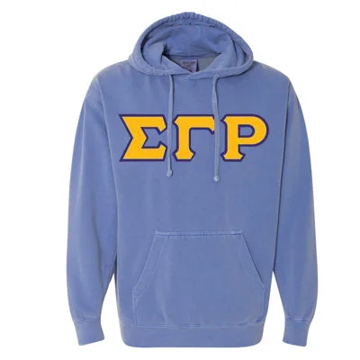 Sorority Garment-Dyed Hooded Sweatshirt - 1567 - TWILL