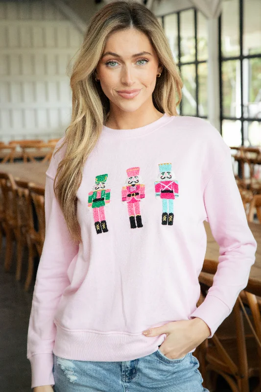 Nutcracker Graphic Sweatshirt, Blush