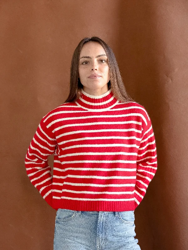 Red Striped Pullover