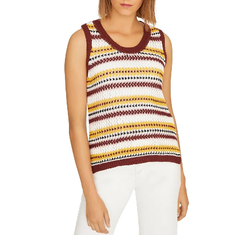 Sanctuary Womens Crochet Hi-Low Tank Top