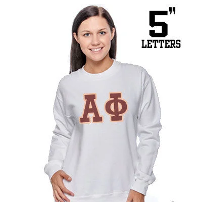 Sorority Printed Crewneck with 5-Inch Letters - Gildan 18000 - SUB