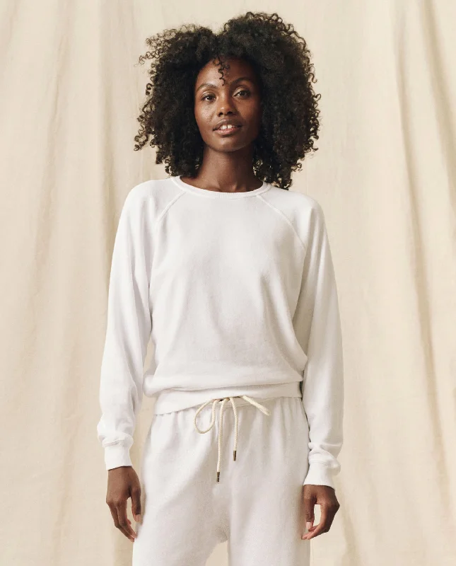 The Shrunken Sweatshirt. Solid -- True White