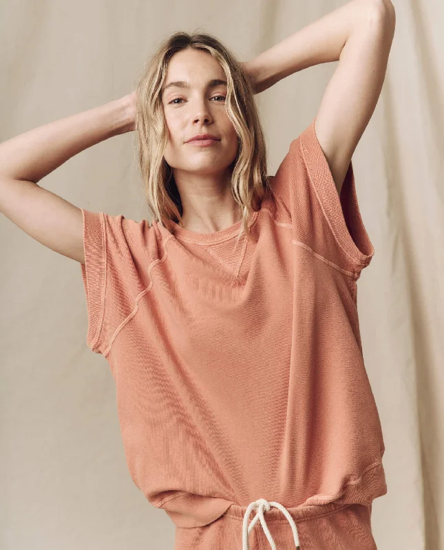 The Wedge Sweatshirt. Solid -- Sun Dried Orange