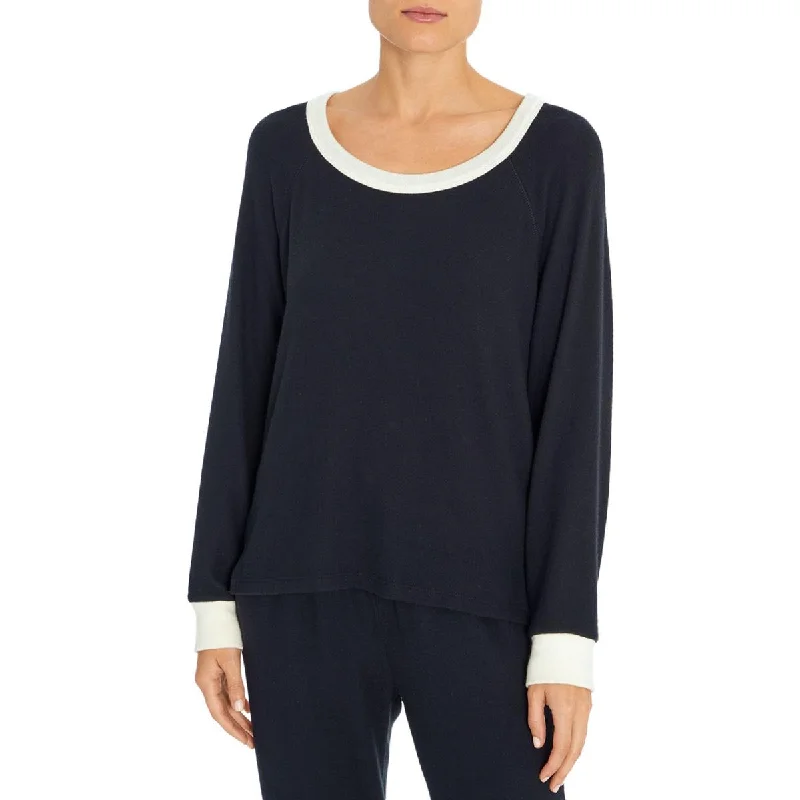 Three Dots Women's Modal Blend Oversized High Low Raglan Pullover Top