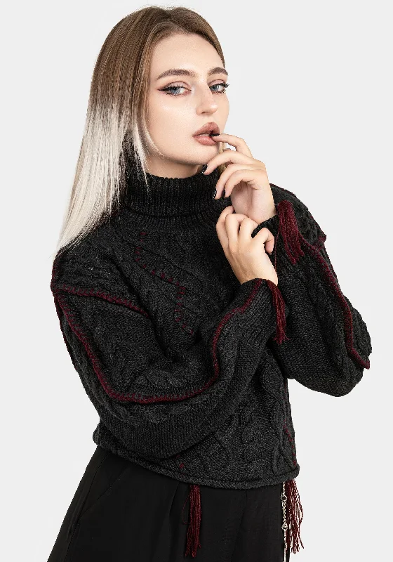 Vaila Cable Knit Crop Jumper