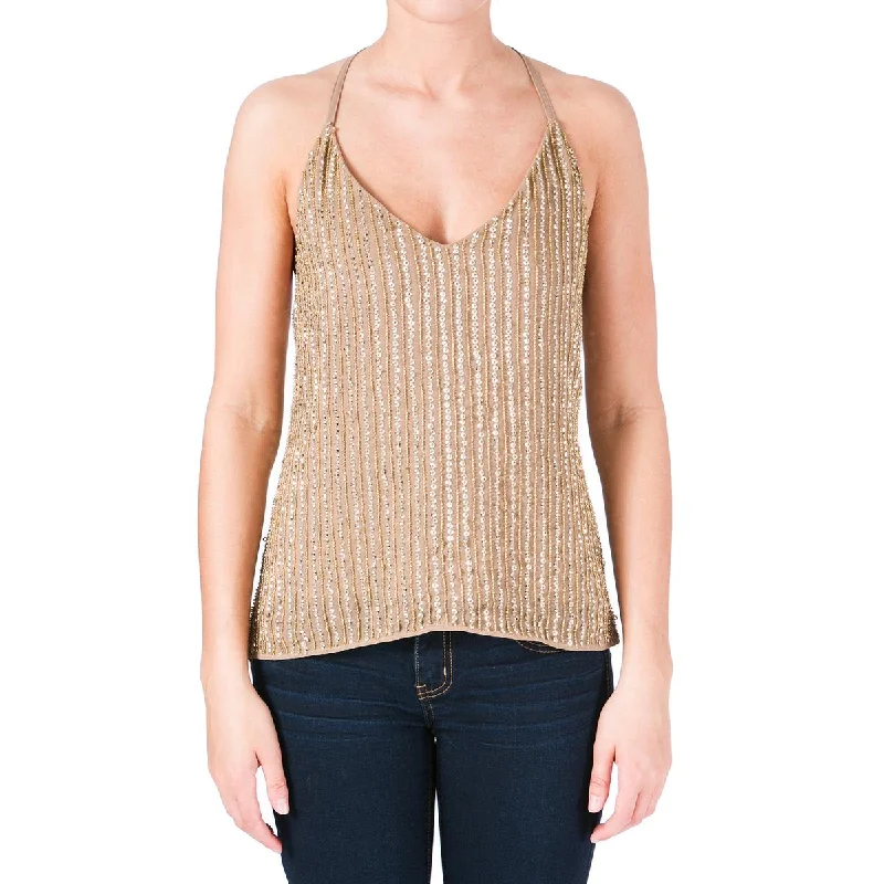 W118 by Walter Baker Womens Whitney Chiffon Embellished Tank Top