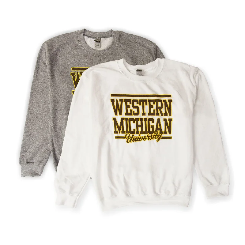 Western Michigan Script Crewneck