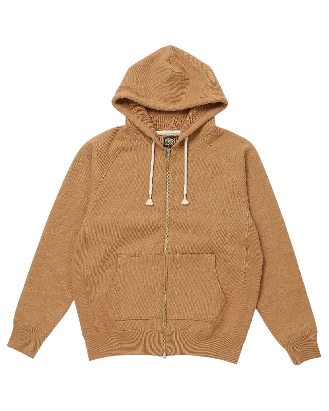 Zip Hoodie - 825gsm Double Heavyweight French Terry FoxFibre® - Coyote 80