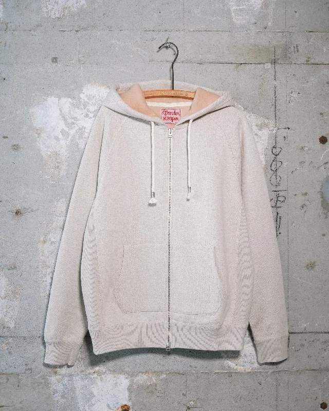 Zip Hoodie - Fleeced Foxfibre® - Oatmeal