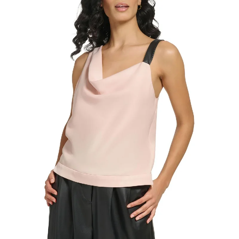 DKNY Womens Cowl Neck Slouchy Cami