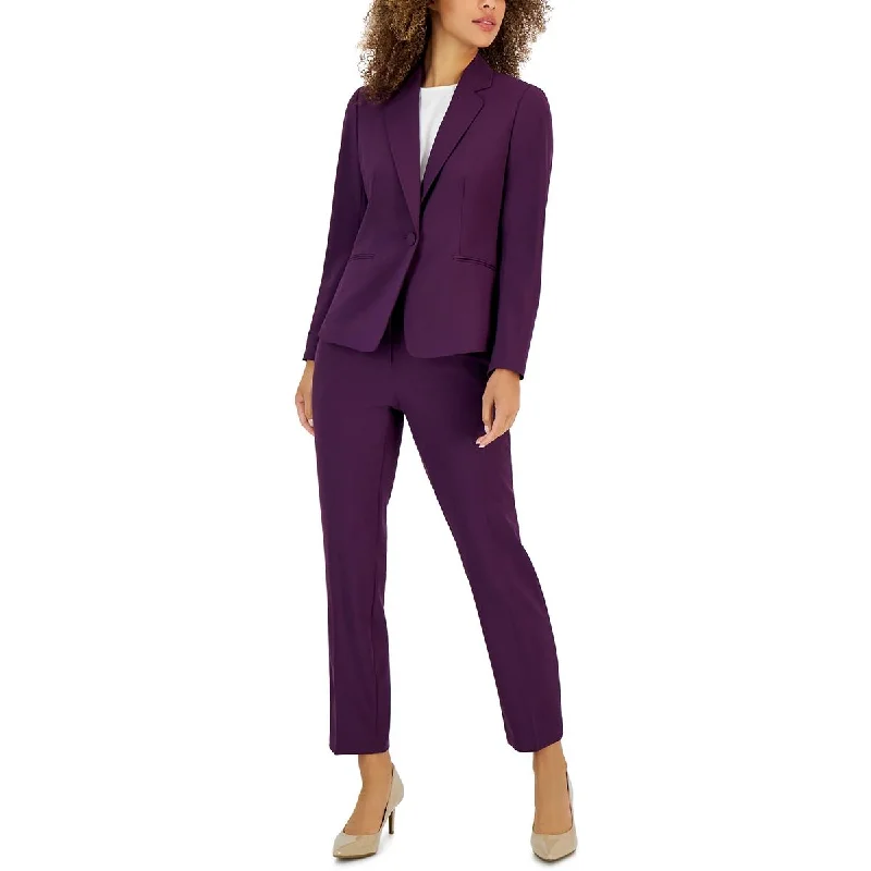 Le Suit Womens Petites Solid  One-Button Blazer