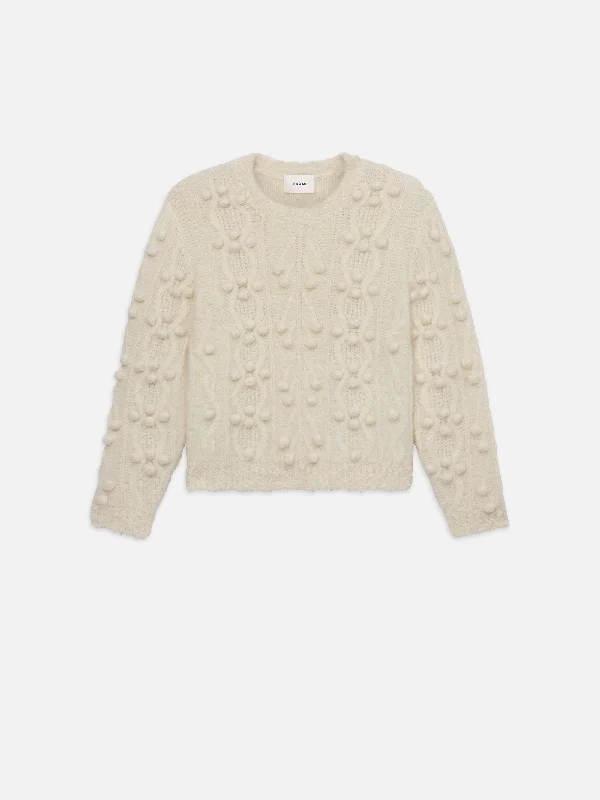 Popcorn Pullover -- Cream