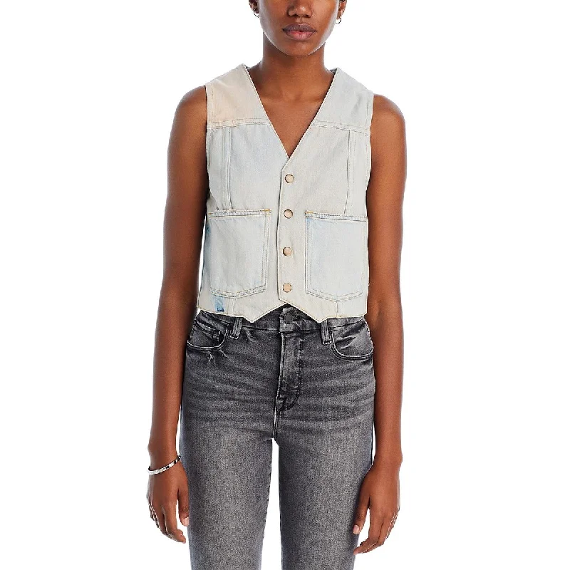 RE/DONE Womens Denim Denim Vest